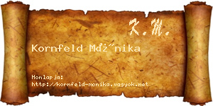 Kornfeld Mónika névjegykártya